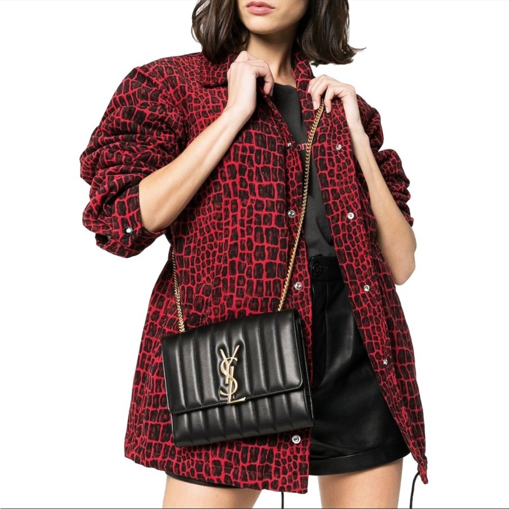 SAINT LAURENT Vicky quilted lamb skin WOC
